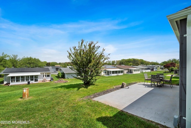 39 Patmore Rd, Brick, NJ 08724 - view of green lawn featuring a patio and a residential view