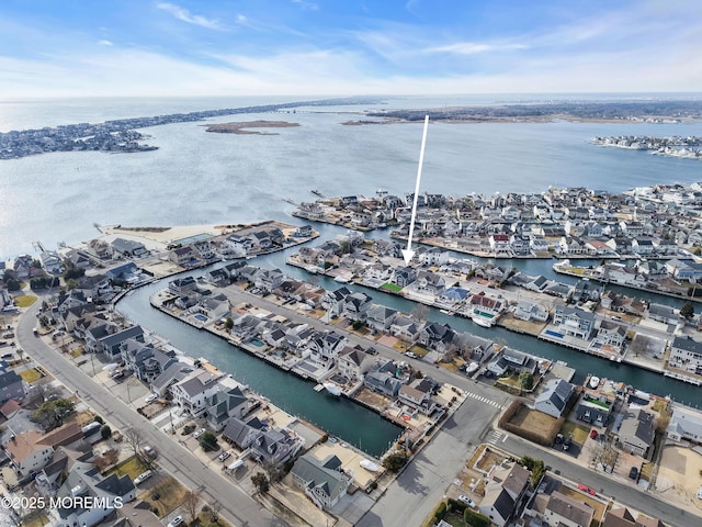 1709 Certainty Dr, Point Pleasant, NJ 08742 - aerial view of property and surrounding area with a nearby body of water