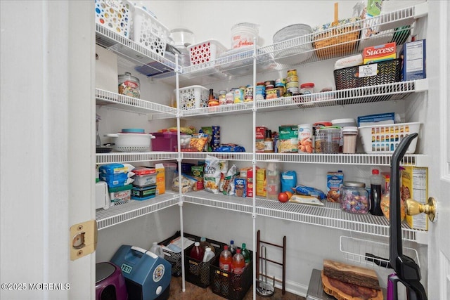 view of pantry
