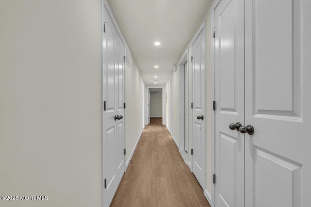 14 Blue River Way, Lakewood, NJ 08701 - corridor with recessed lighting, light wood-type flooring, and baseboards