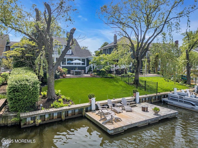 7 Sunset Dr, Asbury Park, NJ 07712 - dock featuring a water view