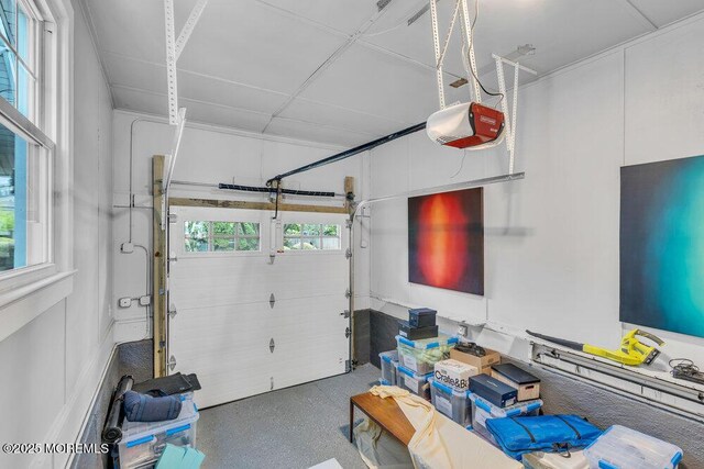 7 Sunset Dr, Asbury Park, NJ 07712 - garage featuring a garage door opener