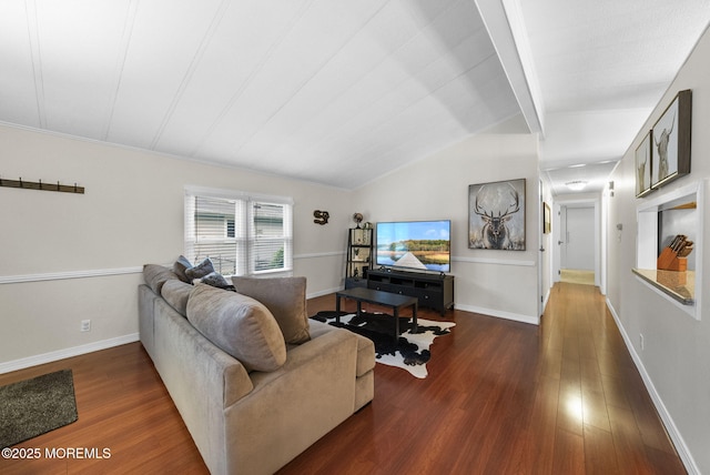 15 Cedar Ct, Manalapan, NJ 07726 - living area featuring dark wood finished floors and baseboards