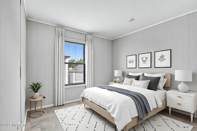 205 Maple St, Robbinsville, NJ 08691 - bedroom with baseboards and ornamental molding