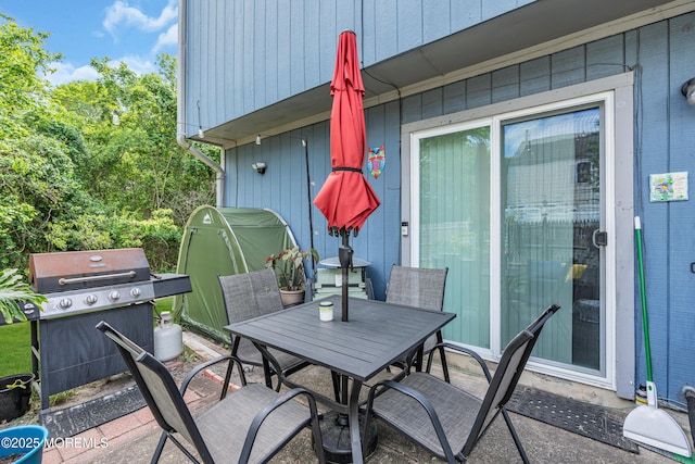 65 Creek Rd Unit 419, Brick, NJ 08724 - view of patio featuring outdoor dining area and area for grilling