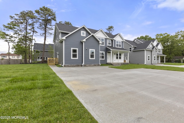 1808 2nd Ave, Toms River, NJ 08757 - view of front of house featuring concrete driveway and a front lawn
