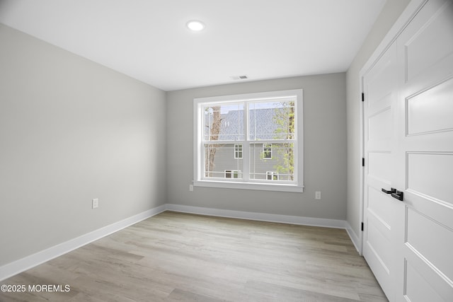 1808 2nd Ave, Toms River, NJ 08757 - empty room with baseboards, light wood-type flooring, and recessed lighting