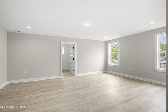1808 2nd Ave, Toms River, NJ 08757 - spare room with light wood-style flooring, baseboards, and recessed lighting