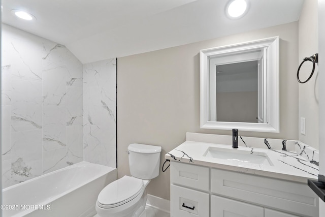 1808 2nd Ave, Toms River, NJ 08757 - full bathroom featuring vanity, recessed lighting, and bathing tub / shower combination