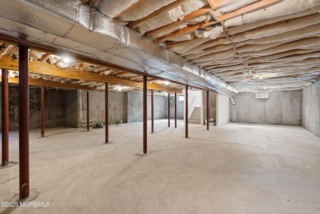1808 2nd Ave, Toms River, NJ 08757 - unfinished below grade area featuring stairway