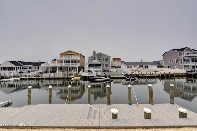 52 Benjamin Blvd, Manahawkin, NJ 08050 - dock with a water view and a residential view