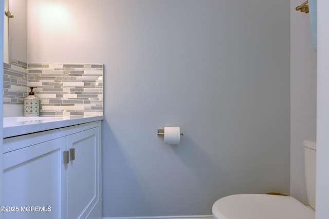 52 Benjamin Blvd, Manahawkin, NJ 08050 - half bath with toilet, backsplash, and vanity