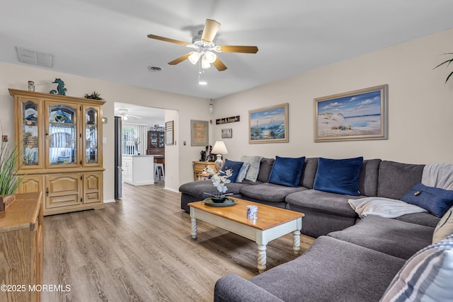 2 Oregon Dr Unit A, Whiting, NJ 08759 - living room with ceiling fan, light wood-type flooring, and recessed lighting