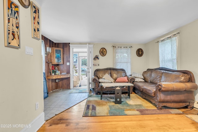 19 Union Ave, Freehold, NJ 07728 - living room with wood finished floors and baseboards