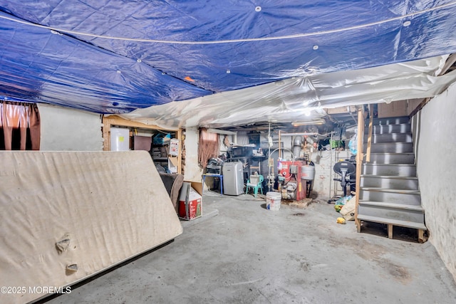 19 Union Ave, Freehold, NJ 07728 - unfinished below grade area with stairway