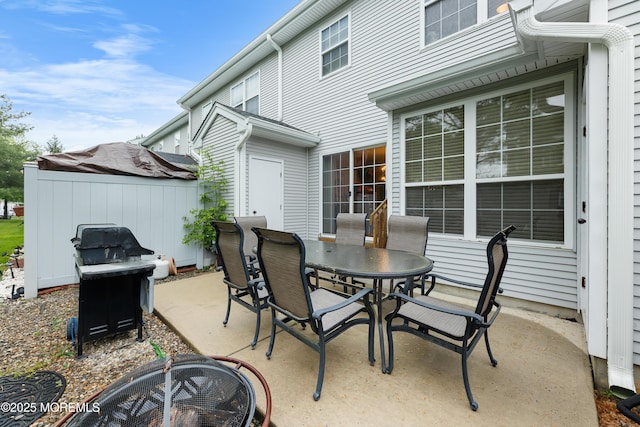 view of patio / terrace featuring outdoor dining area