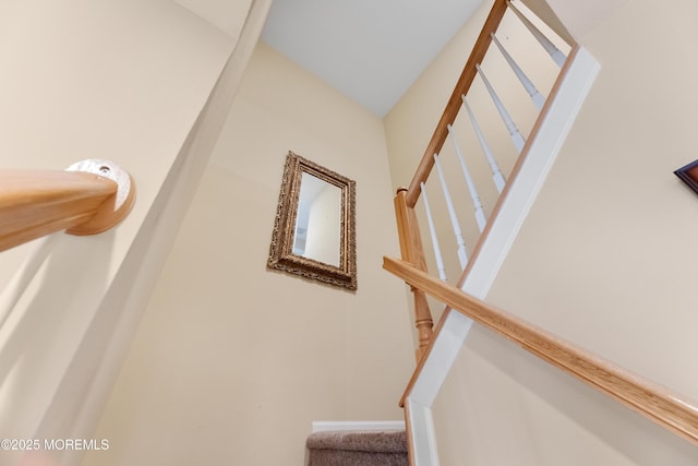 view of stairway