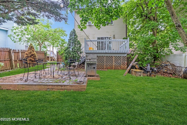 11 Factory St, Freehold, NJ 07728 - view of yard with a patio area and a deck