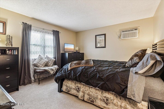 19 Acapulco Dr, Brick, NJ 08723 - bedroom featuring light colored carpet, a textured ceiling, and an AC wall unit