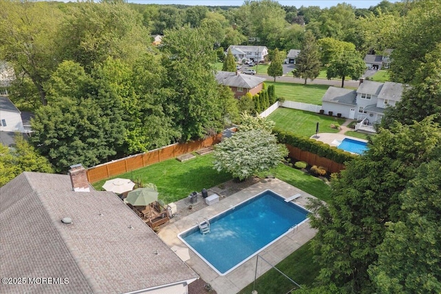 19 Meadowbrook Ln, Freehold, NJ 07728 - aerial view of residential area featuring a pool area