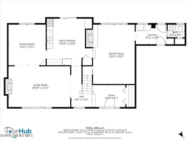 19 Meadowbrook Ln, Freehold, NJ 07728 - floor plan / room layout