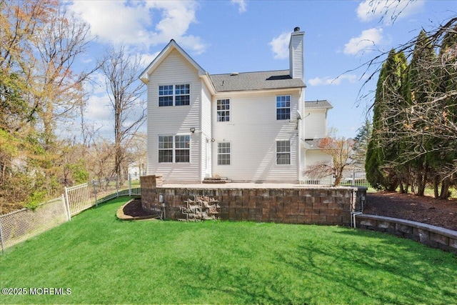 34 Crescent Rd, Old Bridge, NJ 08857 - back of property featuring a chimney