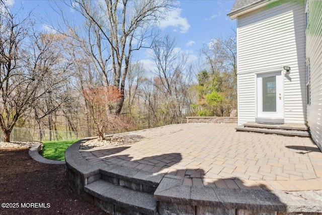 34 Crescent Rd, Old Bridge, NJ 08857 - view of patio featuring fence