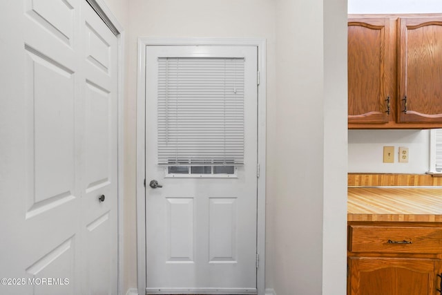 view of doorway to outside