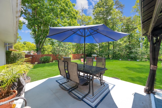 1223 Clover Rd, Brick, NJ 08724 - view of patio / terrace with outdoor dining area and view of scattered trees