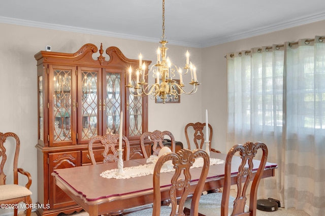 1223 Clover Rd, Brick, NJ 08724 - dining room with a chandelier and ornamental molding