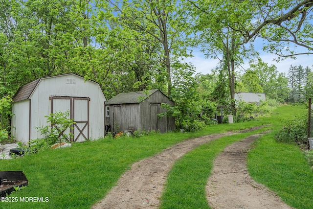 211 Long Swamp Rd, New Egypt, NJ 08533 - view of yard featuring a shed and an outdoor structure