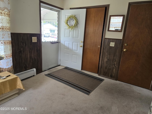 15 Roxton Pl, Toms River, NJ 08757 - foyer featuring a baseboard heating unit, carpet, and healthy amount of natural light