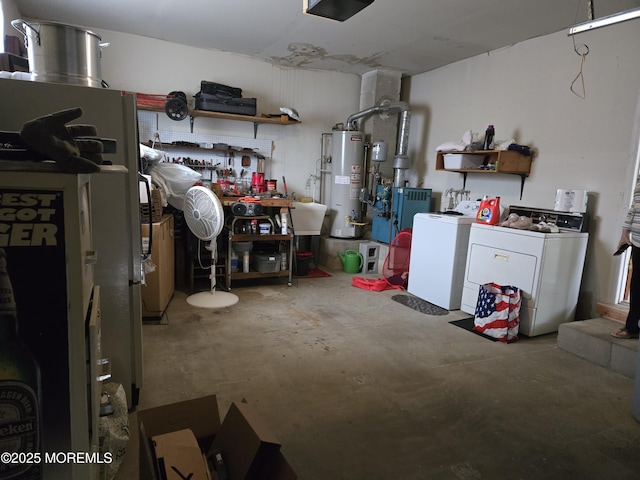 15 Roxton Pl, Toms River, NJ 08757 - below grade area with independent washer and dryer and gas water heater