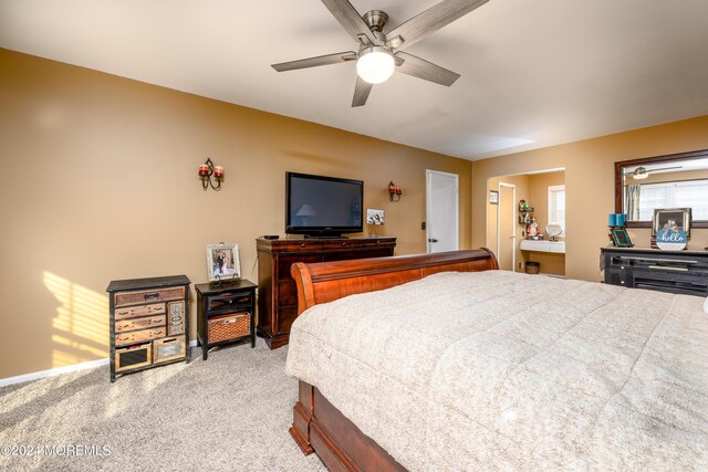 3 Romero Ct, Monroe, NJ 08831 - bedroom featuring light carpet and ceiling fan