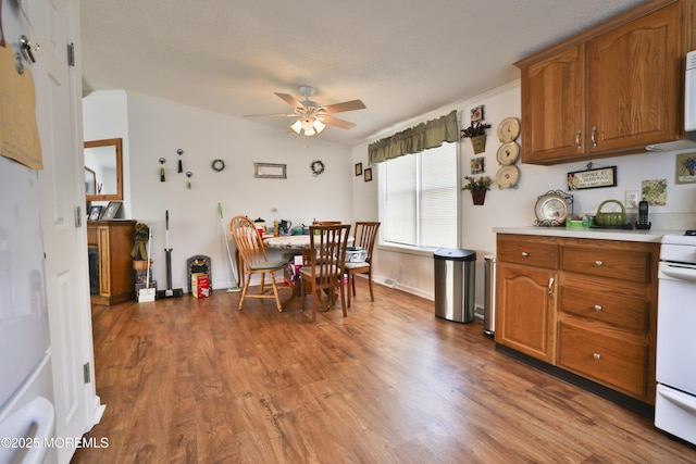 39 Goldenrod Pl, Jackson, NJ 08527 - dining area featuring ceiling fan, wood finished floors, and baseboards