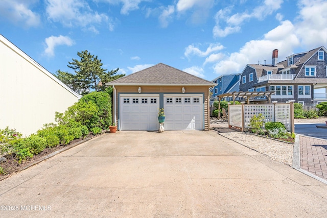 817 S Ocean Ave, Seaside Park, NJ 08752 - detached garage featuring a residential view