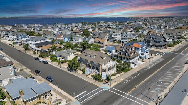 817 S Ocean Ave, Seaside Park, NJ 08752 - aerial perspective of suburban area with a large body of water