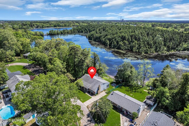 255 Cherokee Trl, Forked River, NJ 08731 - aerial view of a forest and a large body of water