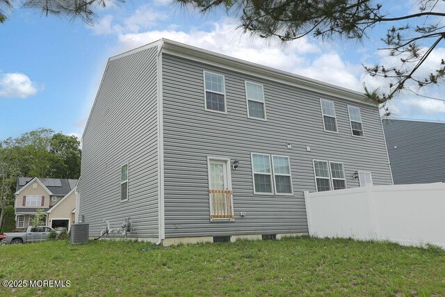 1214 Peterson Way, Abescon, NJ 08201 - rear view of property featuring central air condition unit
