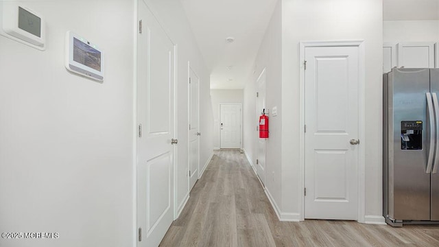 1214 Peterson Way, Abescon, NJ 08201 - hallway featuring light wood finished floors and baseboards