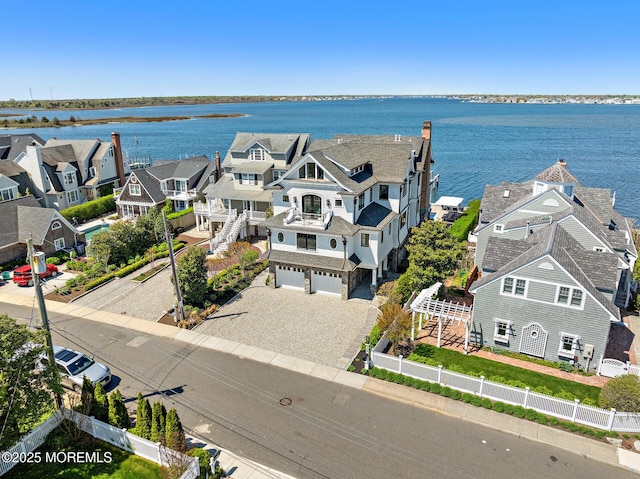 948 Lagoon Ln S, Mantoloking, NJ 08738 - aerial perspective of suburban area with a large body of water