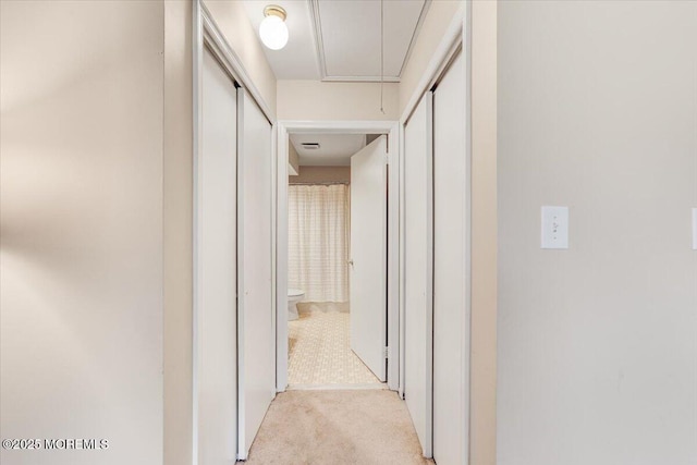 82 Briarwood Ct, Howell, NJ 07731 - hall with attic access and light carpet