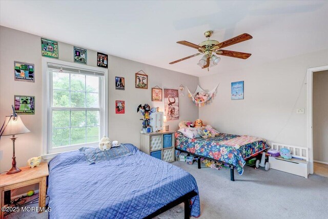 82 Briarwood Ct, Howell, NJ 07731 - bedroom featuring carpet flooring and ceiling fan