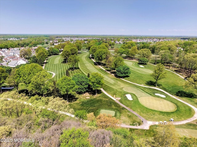 50 Hedgerow Ln, Manalapan, NJ 07726 - aerial view of property's location featuring a local golf course and a tree filled landscape