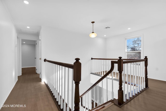 6 Afton Rd, Jackson, NJ 08527 - corridor featuring an upstairs landing, wood finished floors, recessed lighting, and baseboards