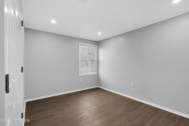 6 Afton Rd, Jackson, NJ 08527 - empty room featuring dark wood-style flooring, recessed lighting, and baseboards