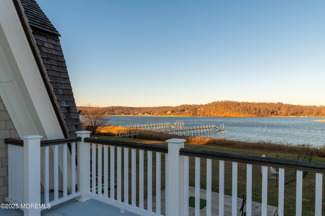0 Wilson Cir, Rumson, NJ 07760 - balcony featuring a water view