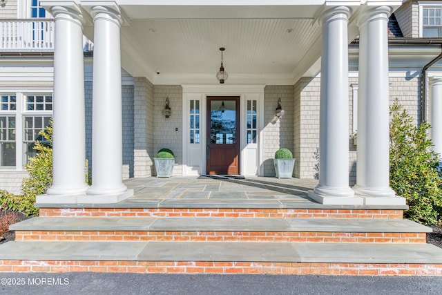 0 Wilson Cir, Rumson, NJ 07760 - doorway to property with covered porch