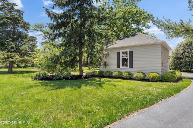 0 Wilson Cir, Rumson, NJ 07760 - view of property exterior with a lawn and roof with shingles