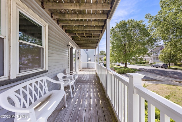 view of wooden terrace
